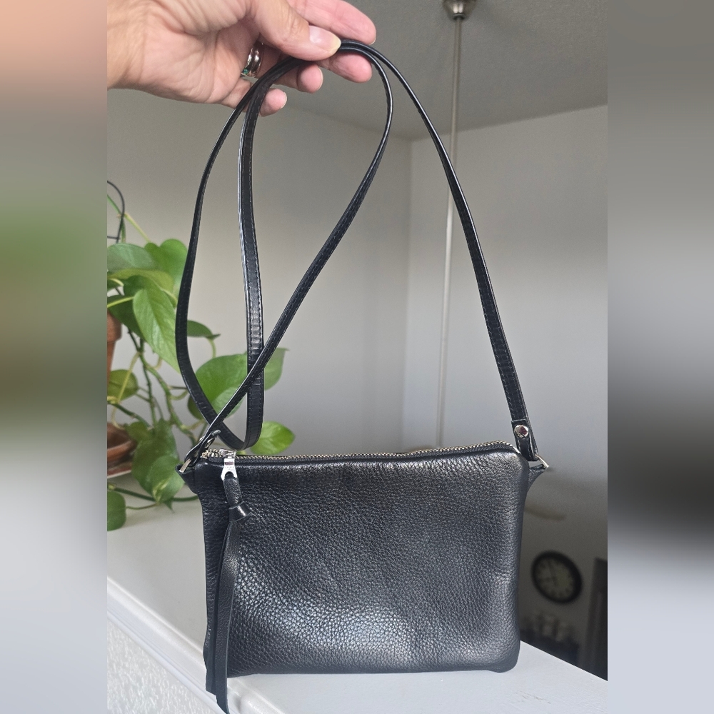 Amara Felice Brooklyn NY Black Leather Crossbody